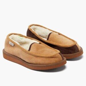Suicoke Ssd-comab Shearling-lined Corduroy Slippers 39.5 M7 W9 Unisex Brown